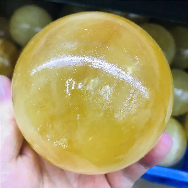 High Quality Yellow Calcite Sphere