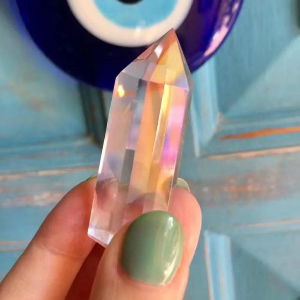 Natural Aura Clear Quartz Point