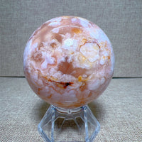 High Quality Natural Flower Agate Sphere