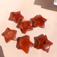 Natural Carnelian Star