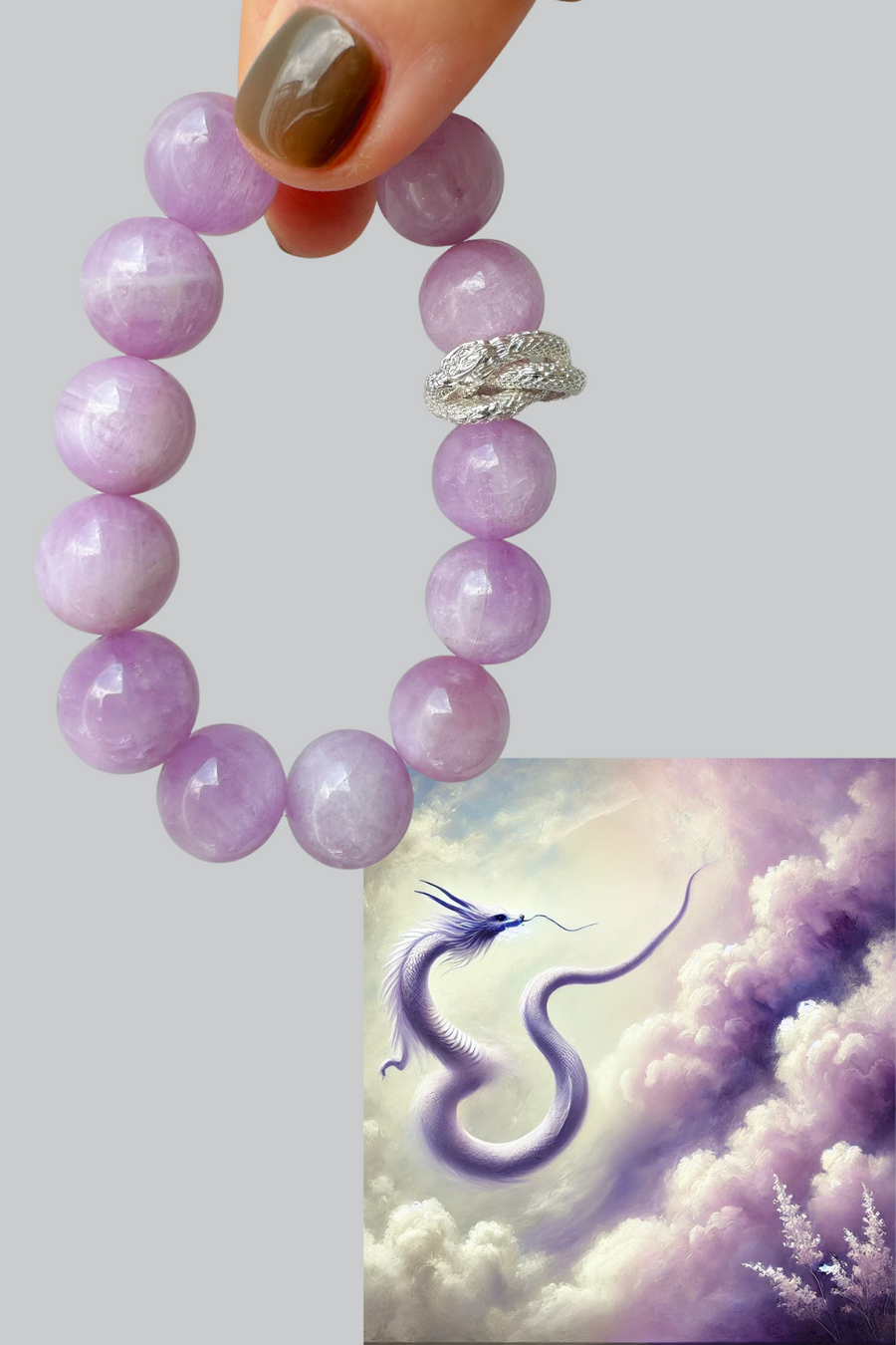 High Quality 15mm Kunzite Bracelet