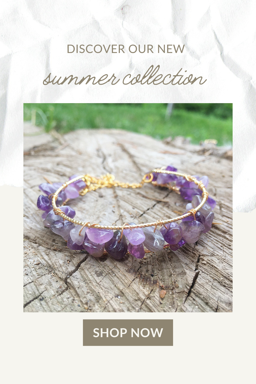 Amethyst Handmade Crystal Chip Bracelet Gemstone Bracelet