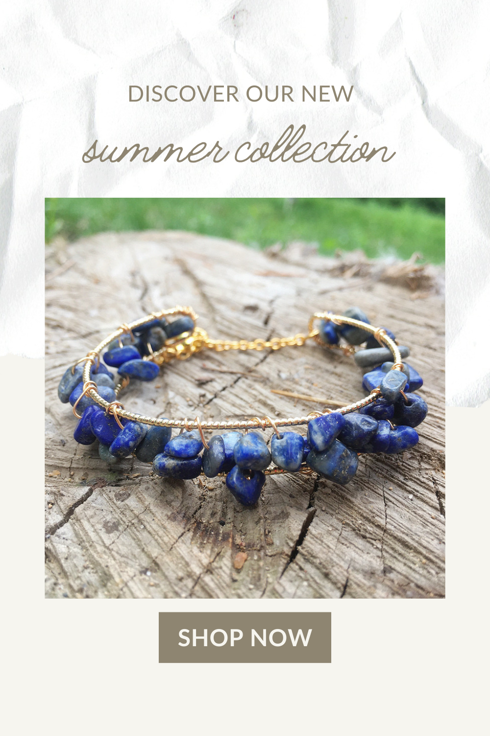 Lapis LazuliHandmade Crystal Chip Bracelet Gemstone Bracelet