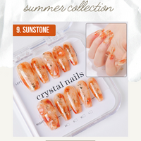 Sunstone Crystal Chip Nail