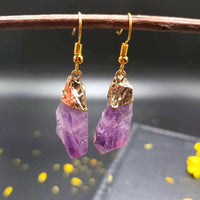 Natural Amethyst Earrings