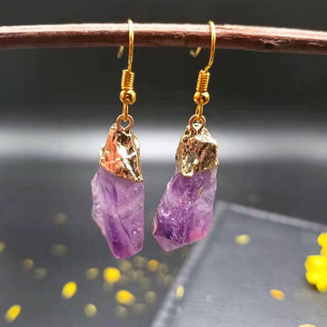 Natural Amethyst Earrings