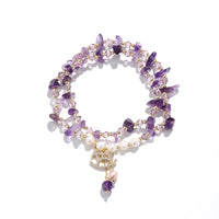 Gemstone Chip Charm Bracelet